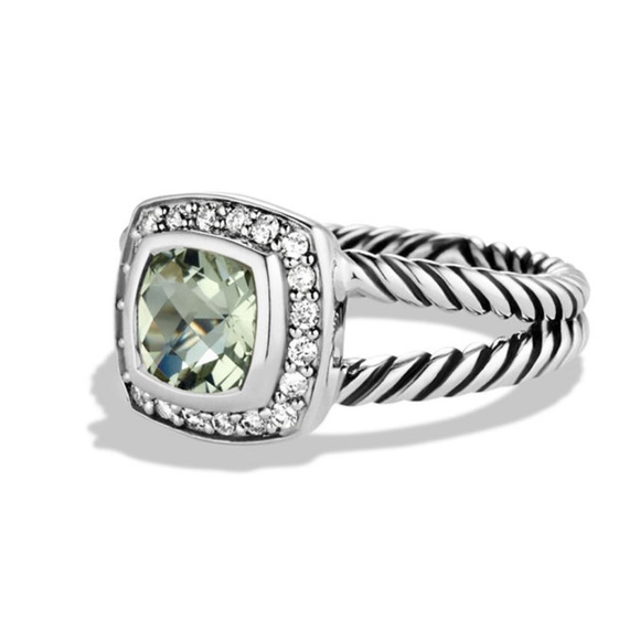David Yurman Prasiolite Petite Albion Ring - Picture 2 of 6